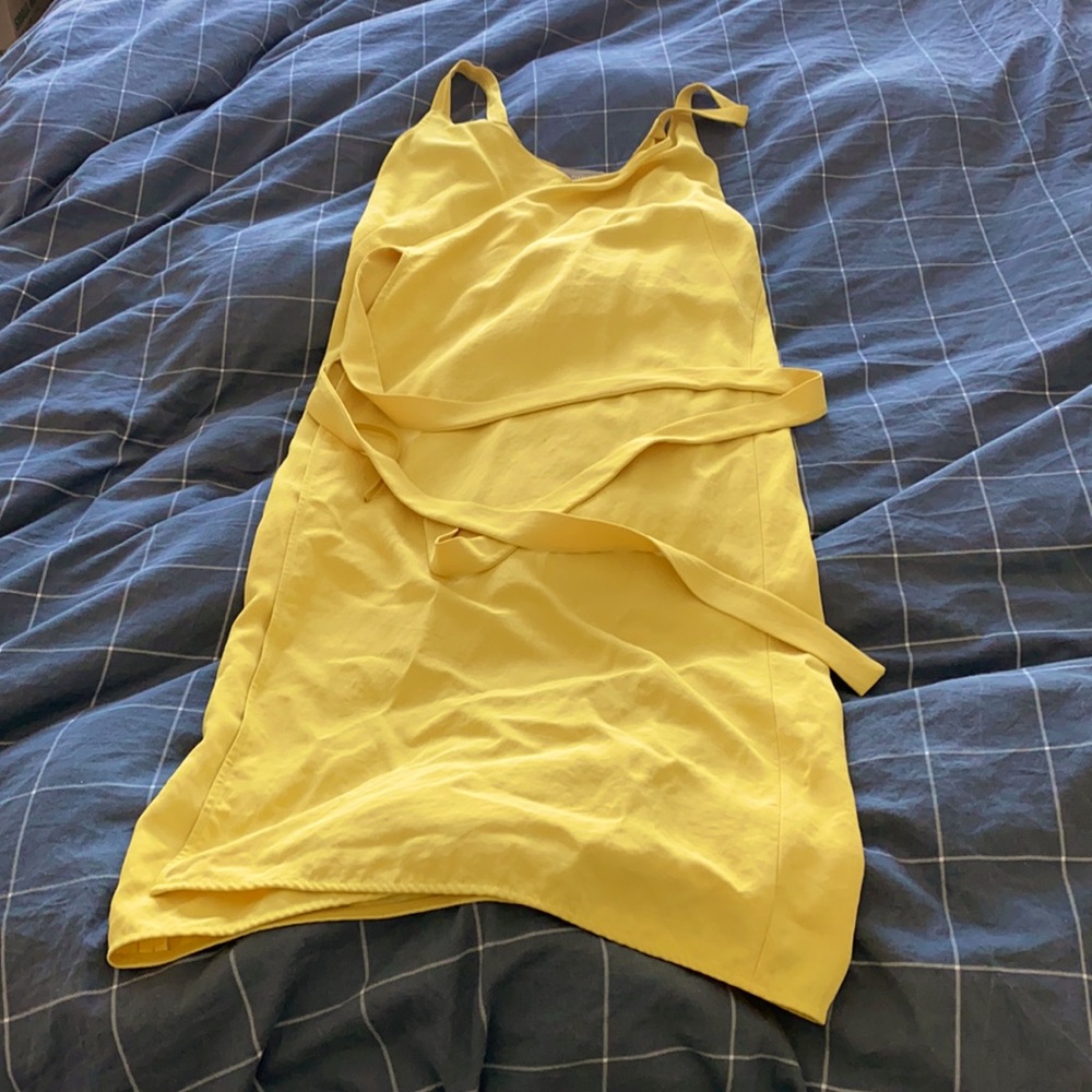 Everlane the Japanese GoWeave tank wrap dress